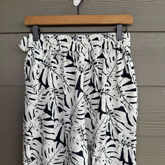 Ellen Tracy linen blend wide leg belted pants - Picture 6 of 7